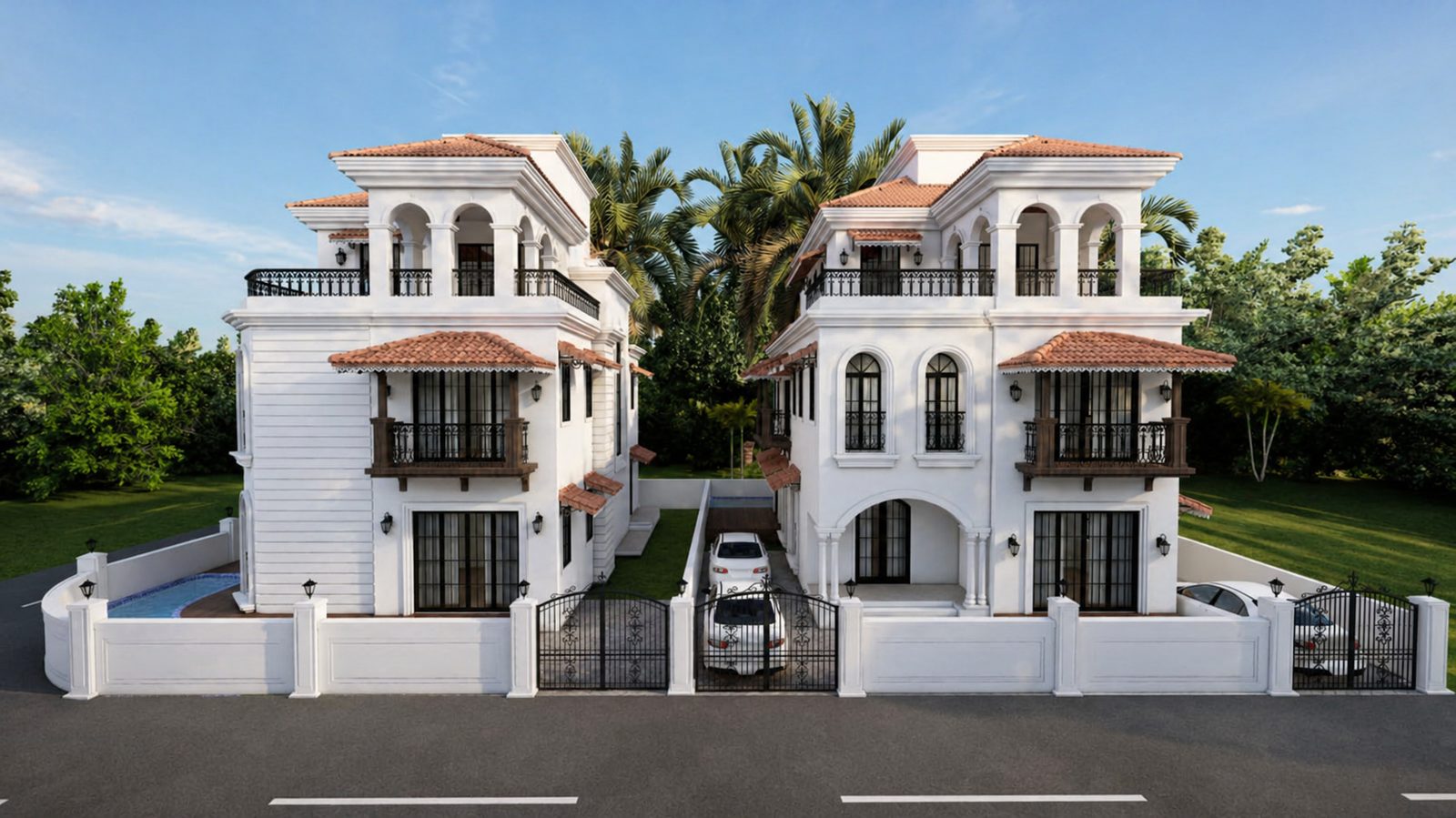 Front — Pool Visible