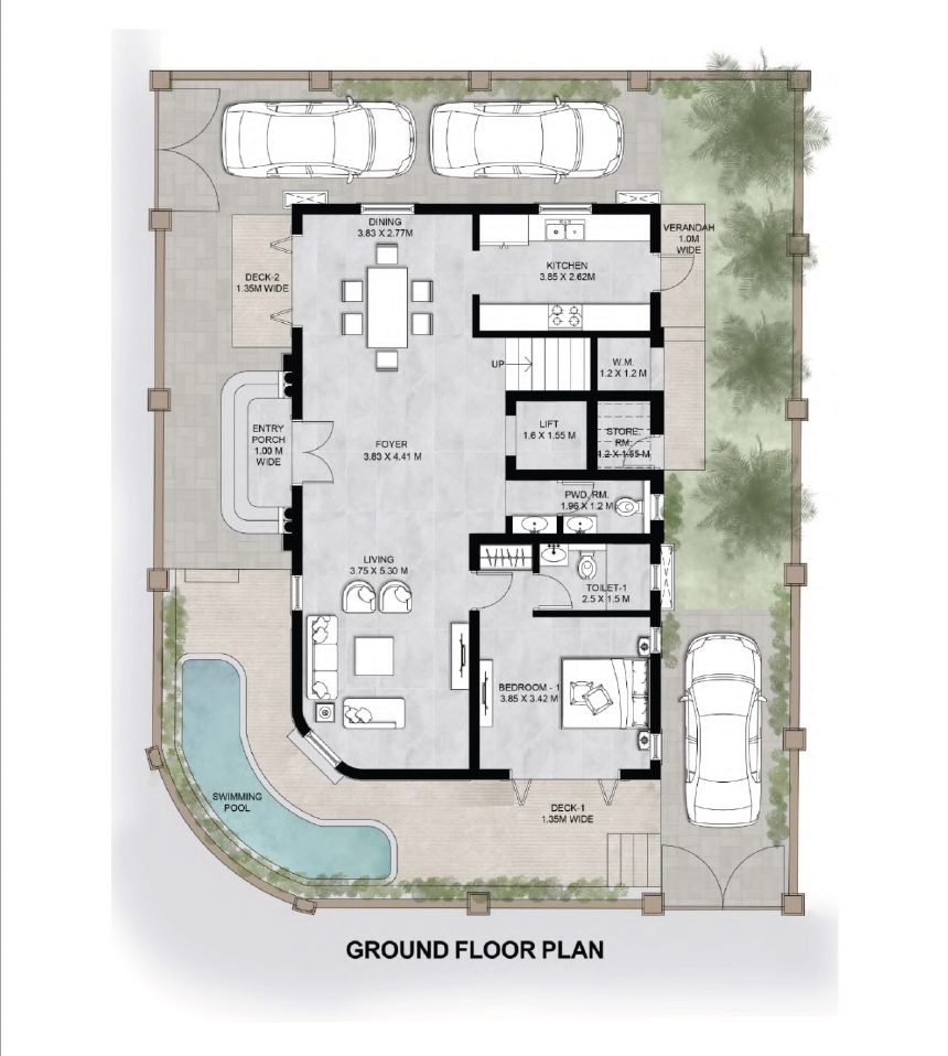 Villa A — Ground Floor
