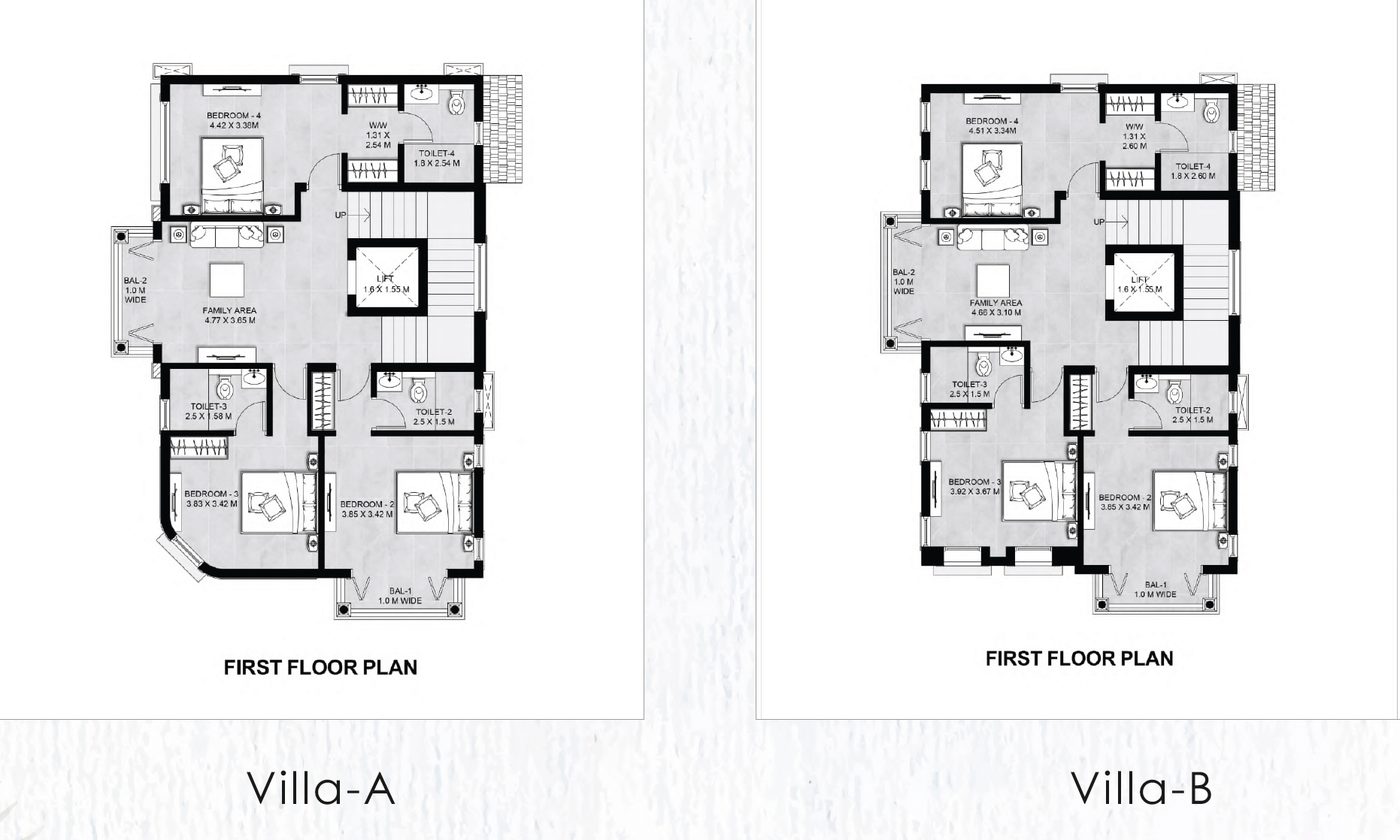 Villa B — First Floor