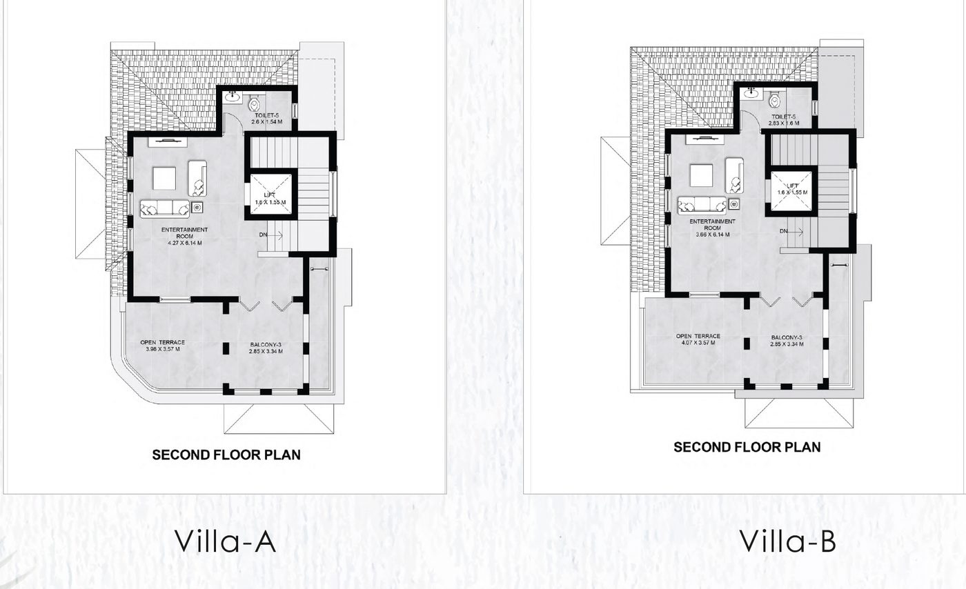 Villa B — Second Floor
